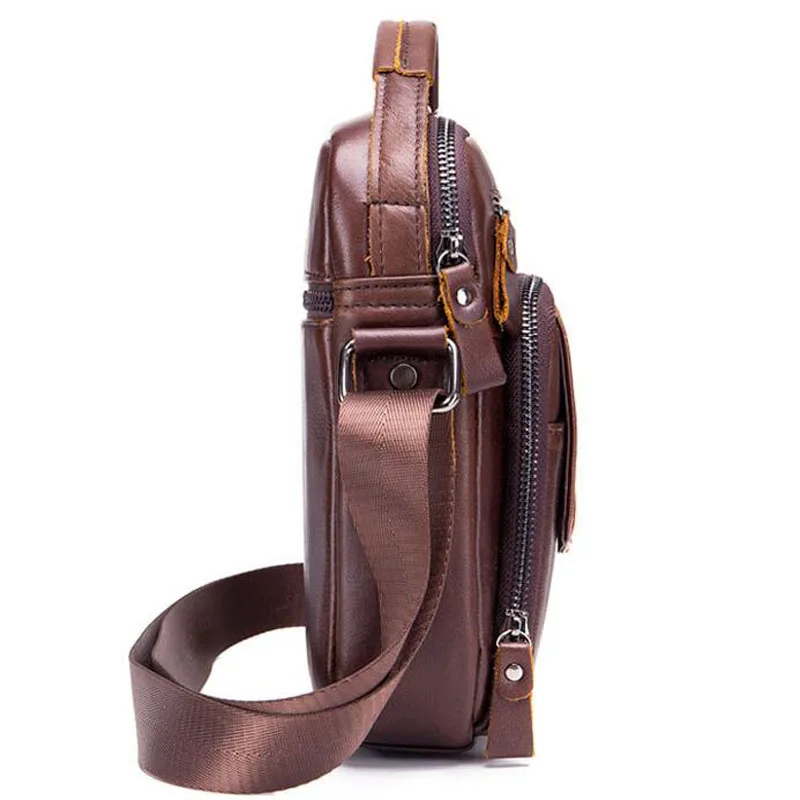BULLCAPTAIN brand fashion leather for men shoulder bag Messenger shoulder bags business Tote Bags high quality men bag
