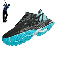 mens golf shoes mesh breathable sneakers outdoor grass comfort golf shoes mens training golf walking sneakers size 39 46