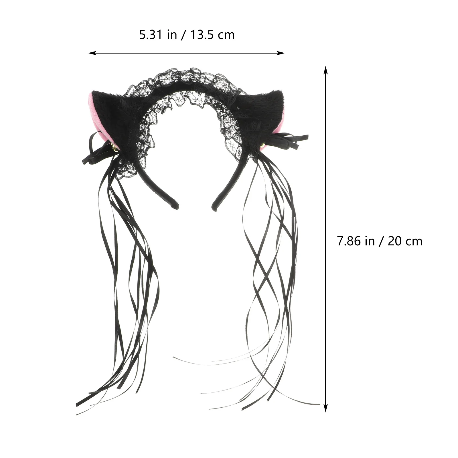 Аксессуары для косплея с кошачьими ушками и хвостом повязка на голову пушистыми