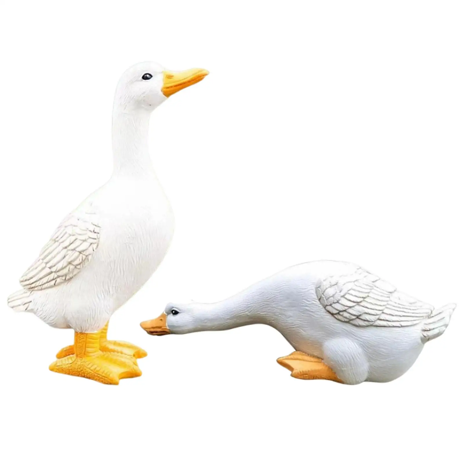 

Resin Duck Figurines Creative Home Decor Collectible Duck Ornament Garden Sculpture for Landscaping Patio Yard Gardening Gifts