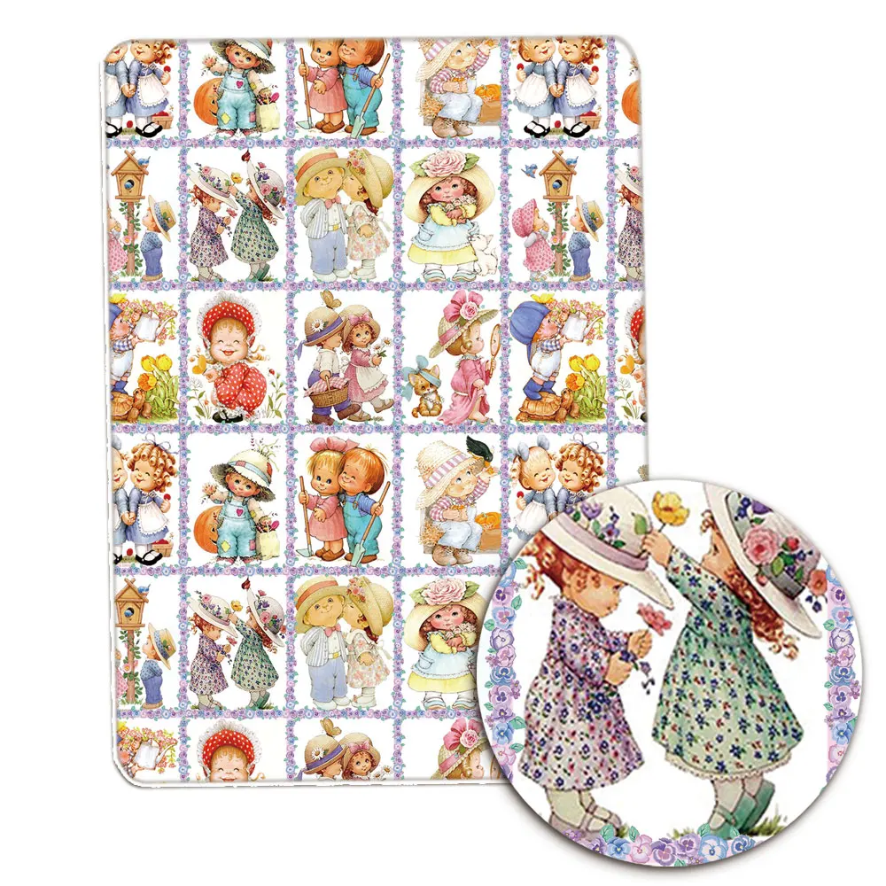 Мультяшное лоскутное одеяло ручной работы для маленьких девочек детская юбка