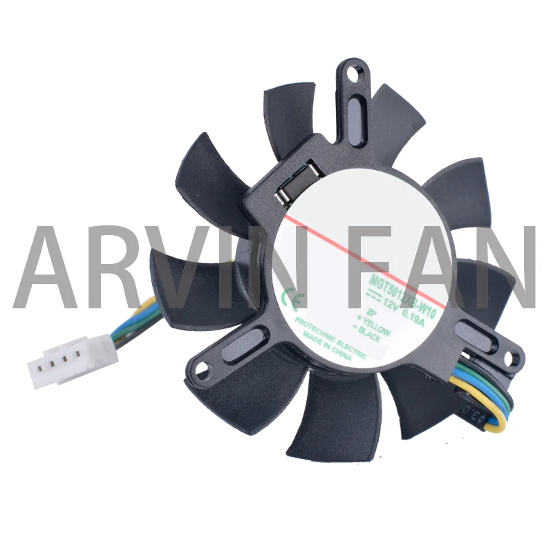 Новый оригинальный охлаждающий вентилятор для четырехрядной графической карты MGT5012XB-W10 12V 0.19A