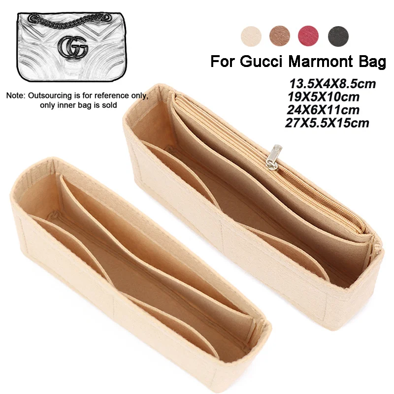

Felt Cloth Bag liner Multi-functional Travel Insert Bag Makeup Organizer Shape lined Bag Super Cosmetic Bags For Marmont