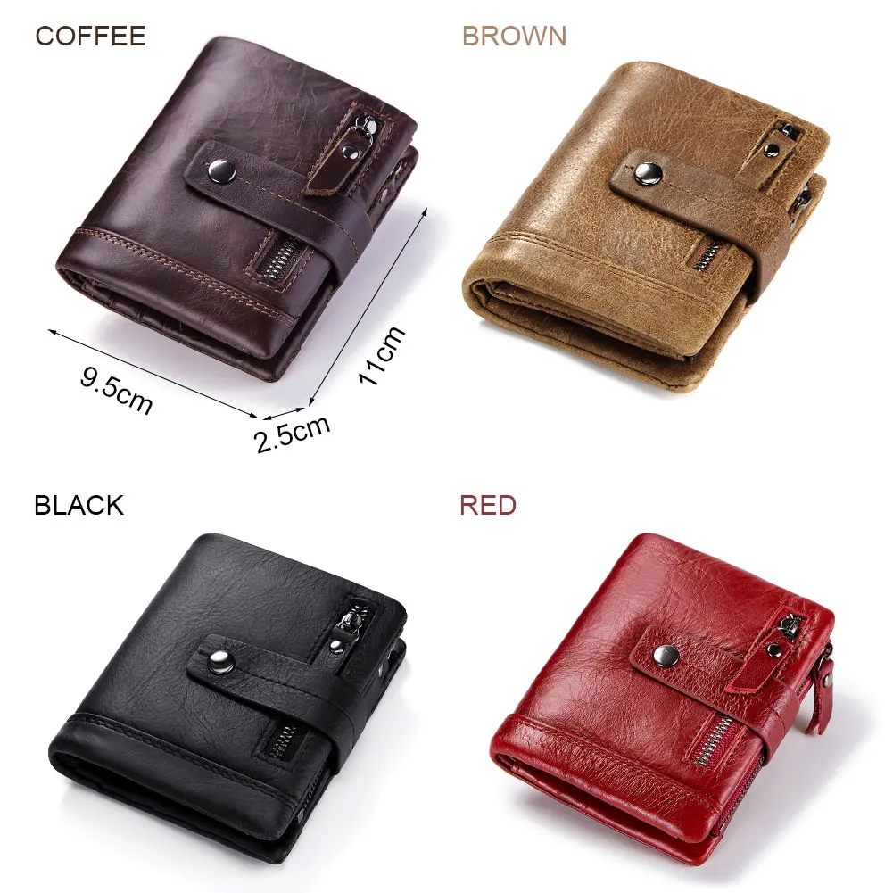Genuine Leather Women Wallet for Coin and Card High Quality Small Female Clutch Handy Purse Fashion Ladies Walet Luxury Brand images - 6