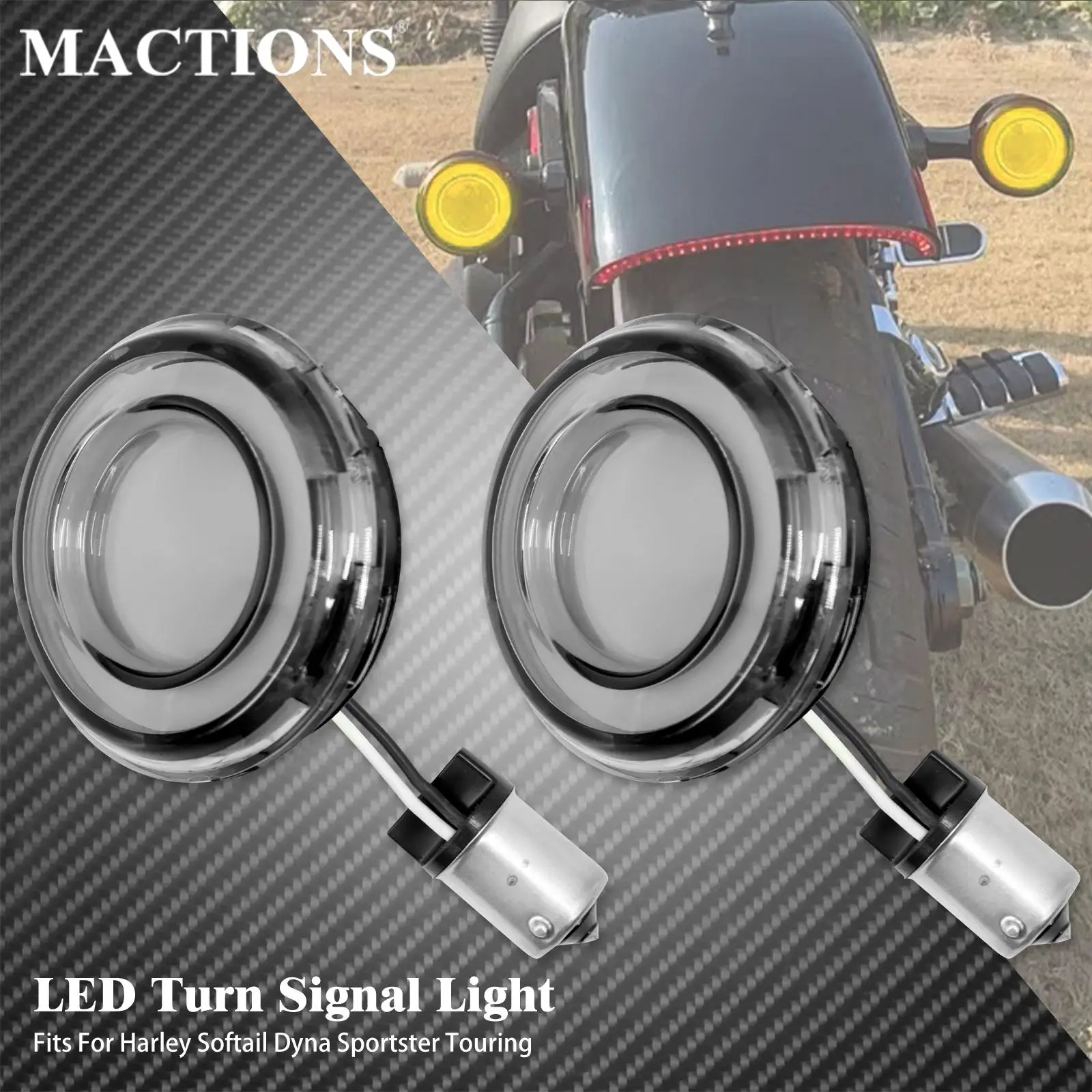 

Motorcycle LED 1156 Bullet Turn Signal Light Conversion Indicators Lamp For Harley Sportster XL Dyna Touring Softail Road Glide