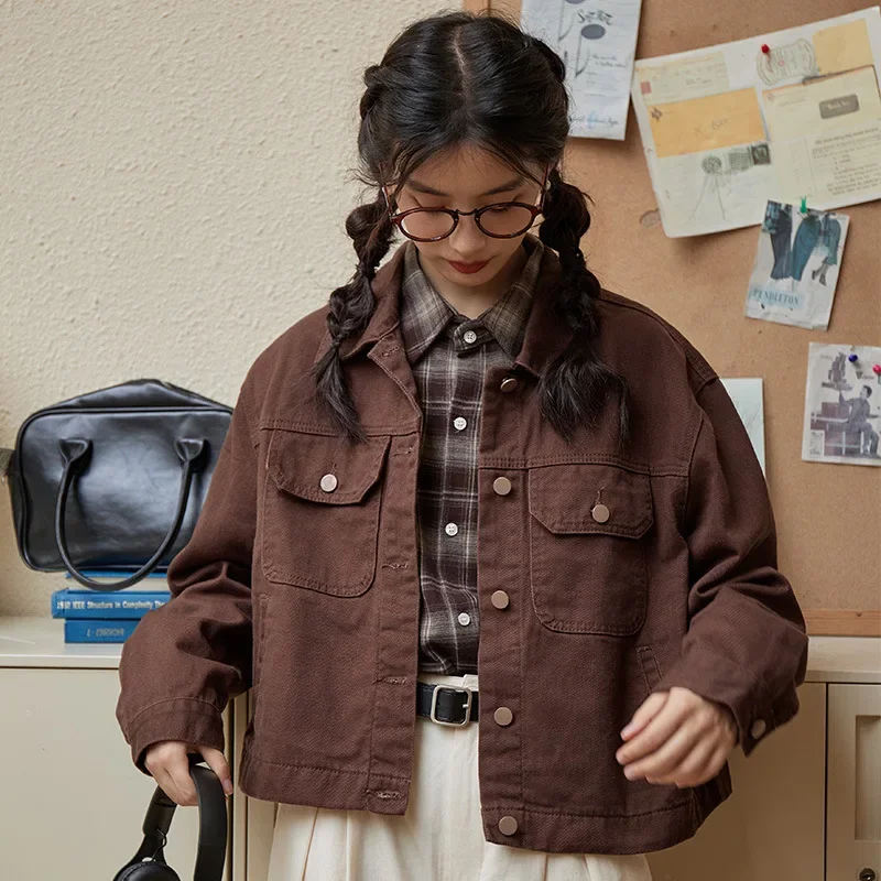 Женская осенняя одежда 2024 новые товары литературная и универсальная тонкая