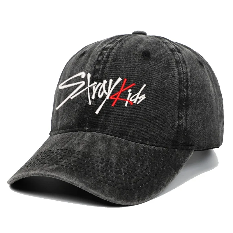 Фото Новая модная бейсболка SKZOO Stray Kids Wolf Chan Jiniret с вышивкой, персонализированная, для улицы, с защитой от солнца, кепка-уточка №5