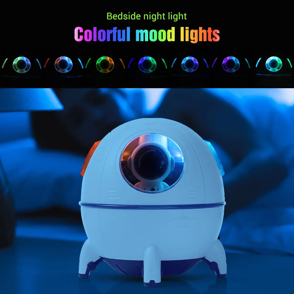 New Led Astronaut Night Light Air Humidifier with Light Lamp 1200mAh Rechargeablea Gift Kids Bedroom Decoration Creative Lamp