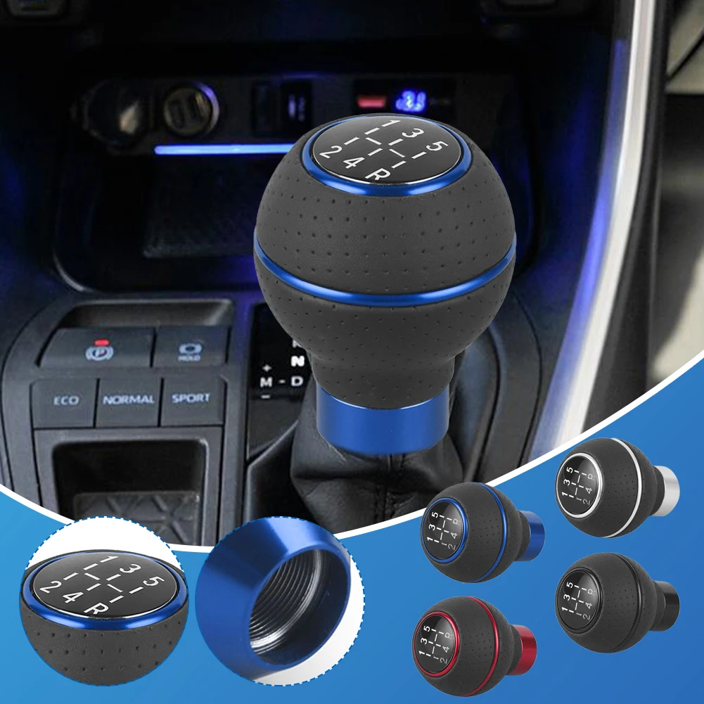 

Adjustable Car Gear Shift Knob For Manual Transmission Leather Gear Shifter Knob Replacement With M8 M10 M11 M12 Adpater Tools