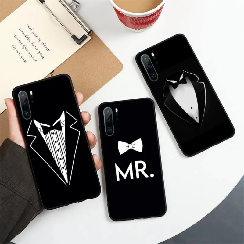 Man Suit Shirt Phone Case For Honor 70 50 20 7S X9 X8 X7 Magic 4 3 Pro Soft Black Phone Cover