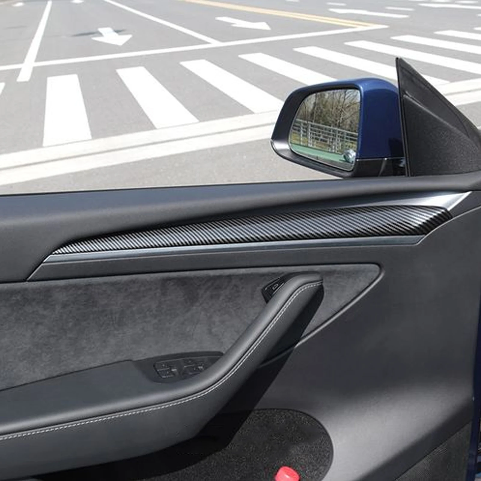 

2 шт., декоративные автомобильные аксессуары из углеродного волокна