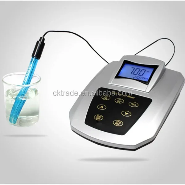 PHS-3D-01 простой Настольный лабораторный Цифровой PH-метр с большим ЖК-экраном