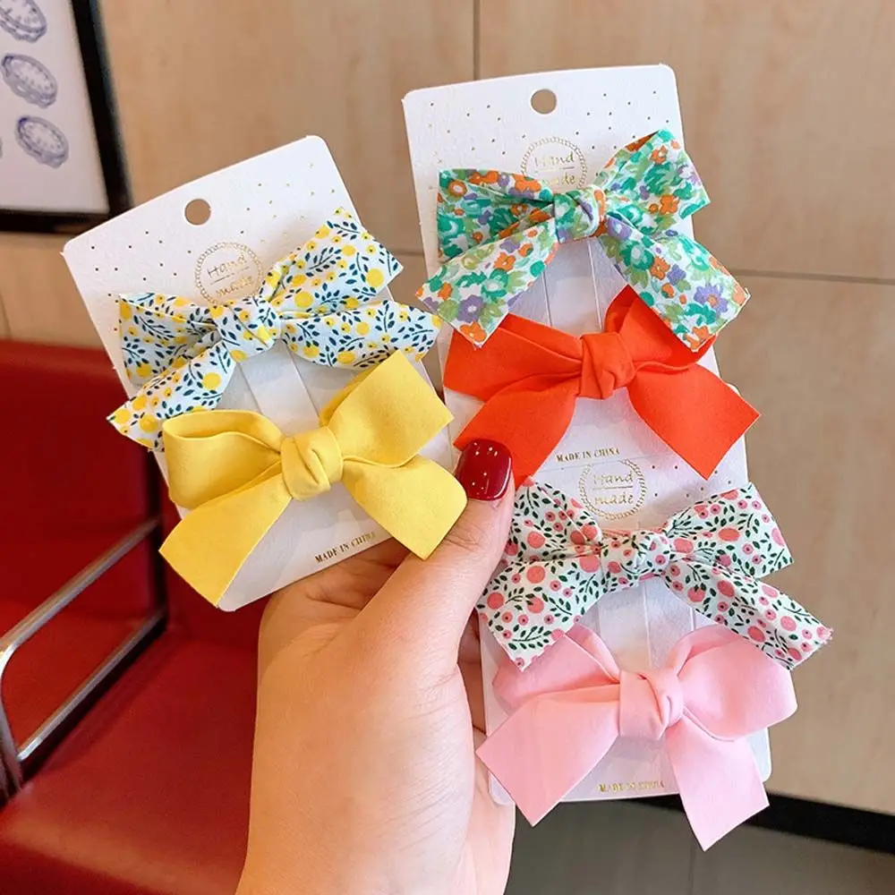 

Accessories Sweet Barrettes Solid Color Bangs Clip Children Hairpins Korean Style Floral Bow Hair Clips Kids Headdress