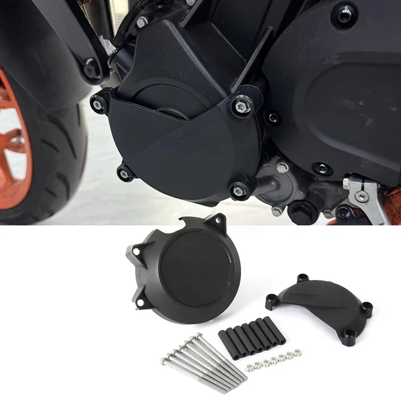 Motorcycle Accessories Left Right Side Engine Case Cover Protector Guard For 390 DUKE 390Duke Duke 390DUKE 2024