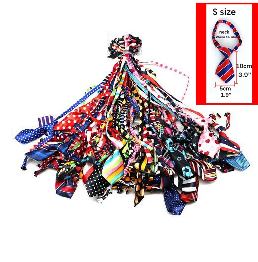 30/50/100pcs Dog Neckties For Dogs Bowties/Tie Dogs Pets Bow Tie Collar Regular Necktie For Small Dogs Dog Grooming Accessories