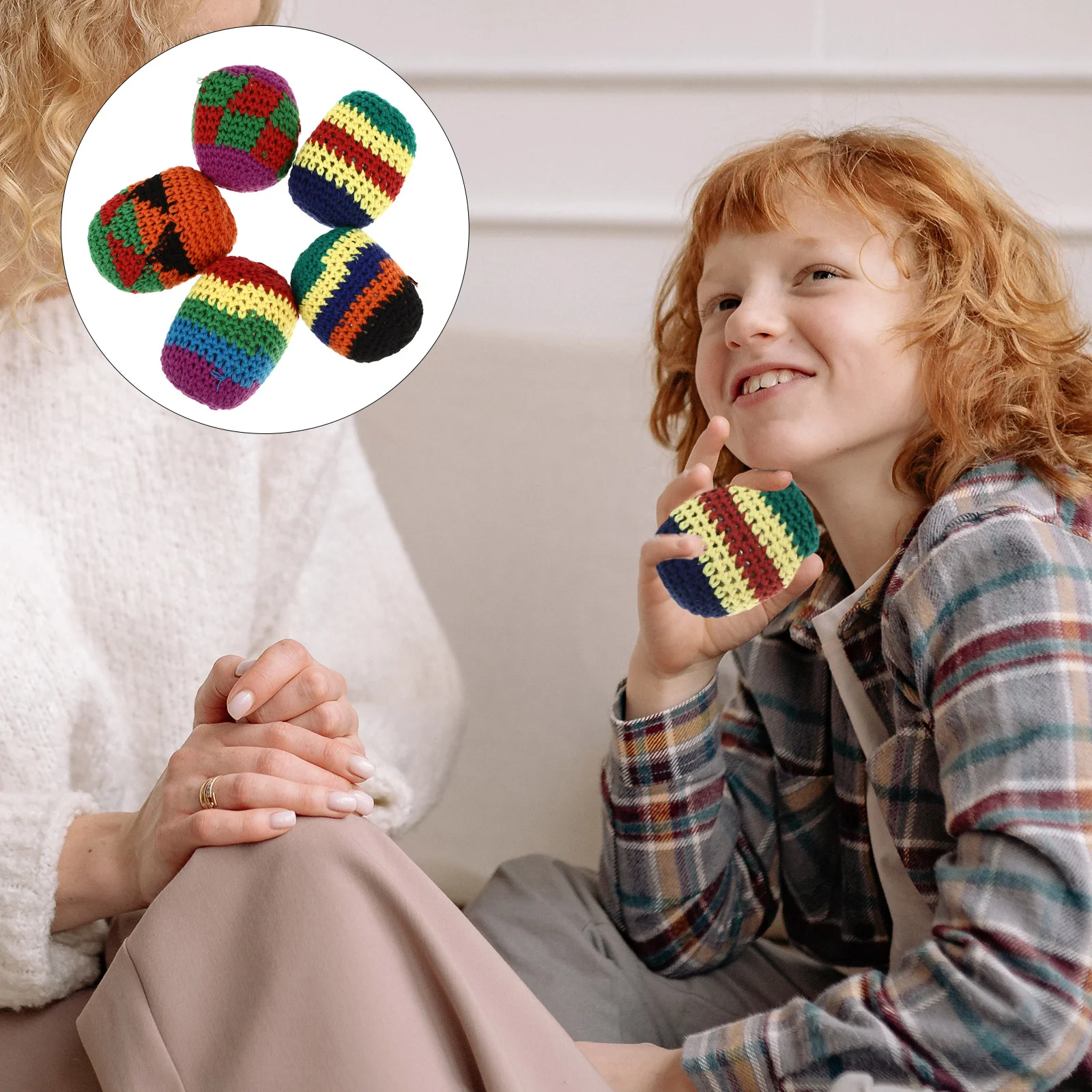 5 шт. шерстяной мешок с песком тканые ударные шарики игрушки для дома специальная