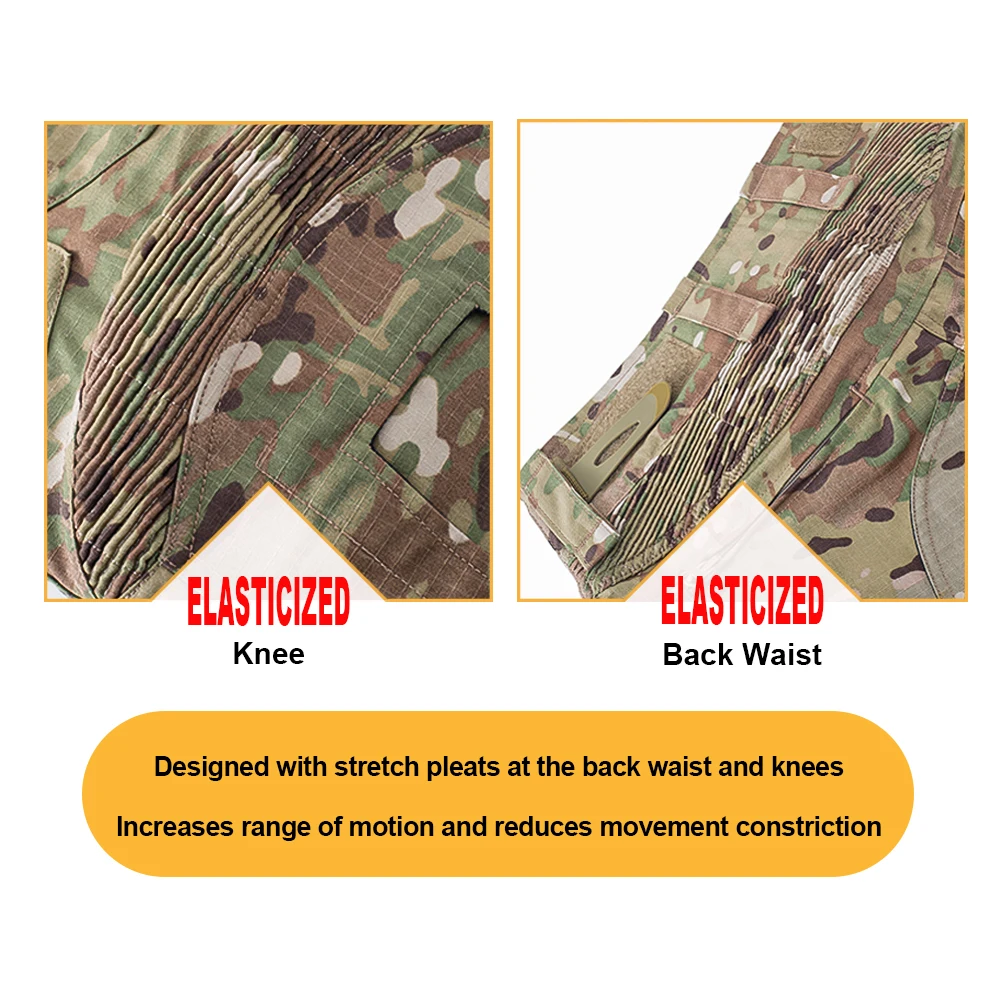 SINAIRSOFT Тактический боевой костюм G3 рубашка брюки с наколенниками обновление