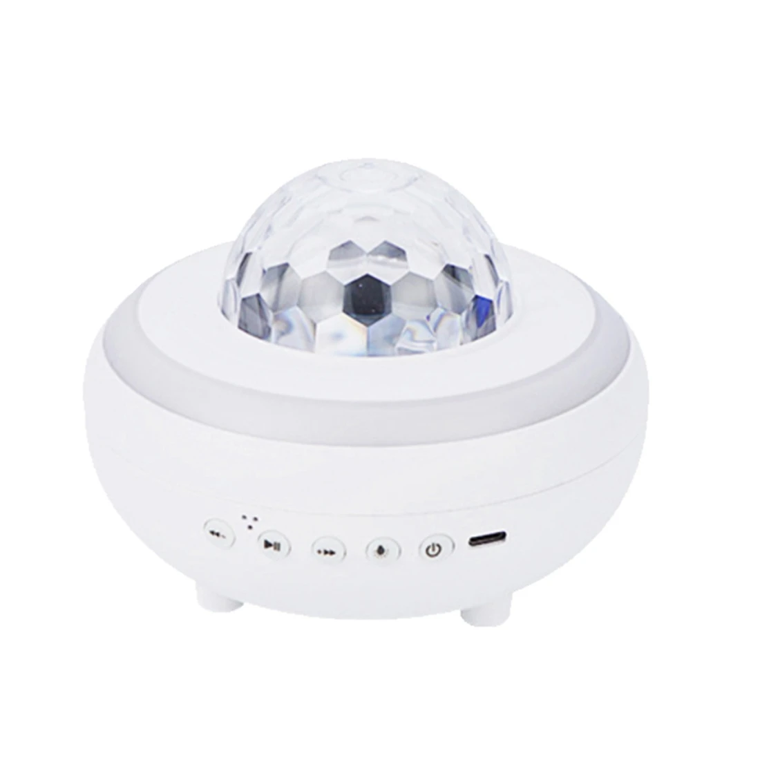 

LED Star Projector Colorful Aurora Ocean Projection Night Light with Bluetooth Music Bedroom Atmosphere Decoration White