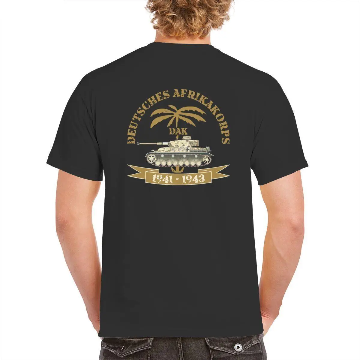 

Wholesale Afrikakorps Mens Ringer T-Shirt Men Clothing Summer US Size 100% Cotton 2021 O-neck Men/Women Harajuku Unisex169783