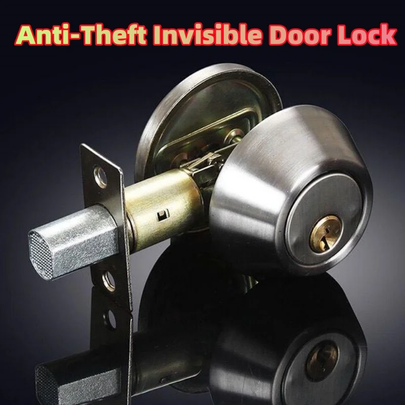 1 шт. невидимый односторонний круглый дверной замок для ванной комнаты