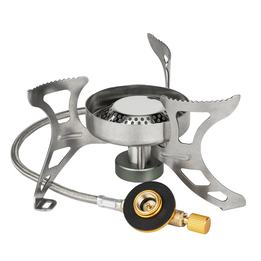 

BRS-51 Outdoor Split Gas Burner Camping Stove BRS-51 Ultralight Portable Mini Picnic Windproof Stove BBQ Camping Equipment