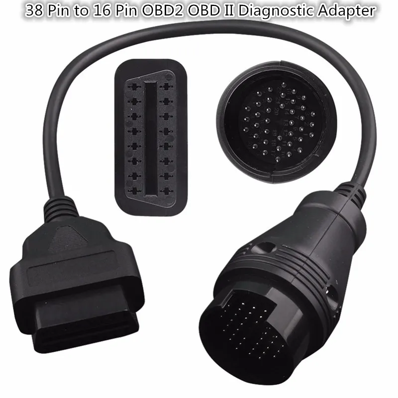 

1PCS MB 38 Pin to 16 Pin OBD2 OBD II Diagnostic Adapter for Benz 38 Pin OBD 38pin Connector Vehicle Diagnostic Tools
