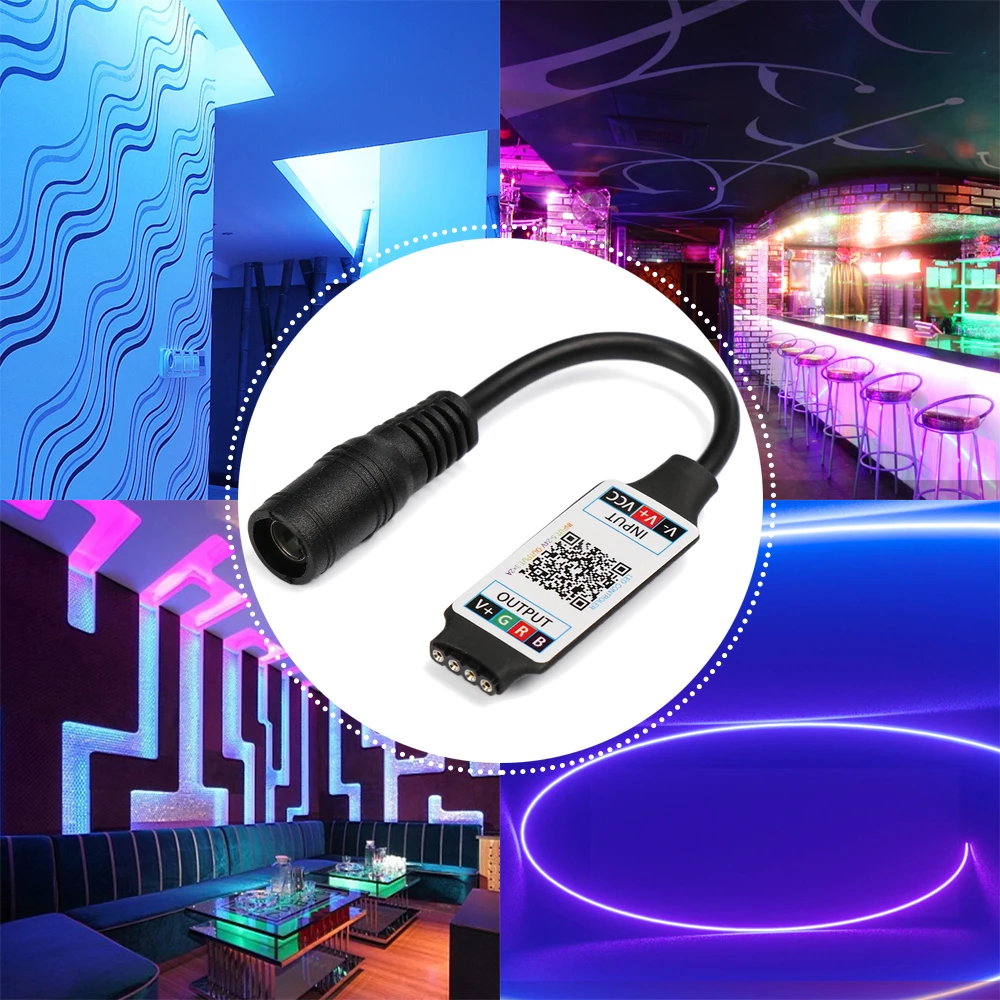 Миниатюрная светодиодная RGB-лента с управлением свесветильник и Bluetooth