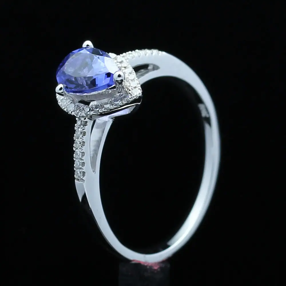 Кольцо из белого золота с бриллиантами 14 к 10