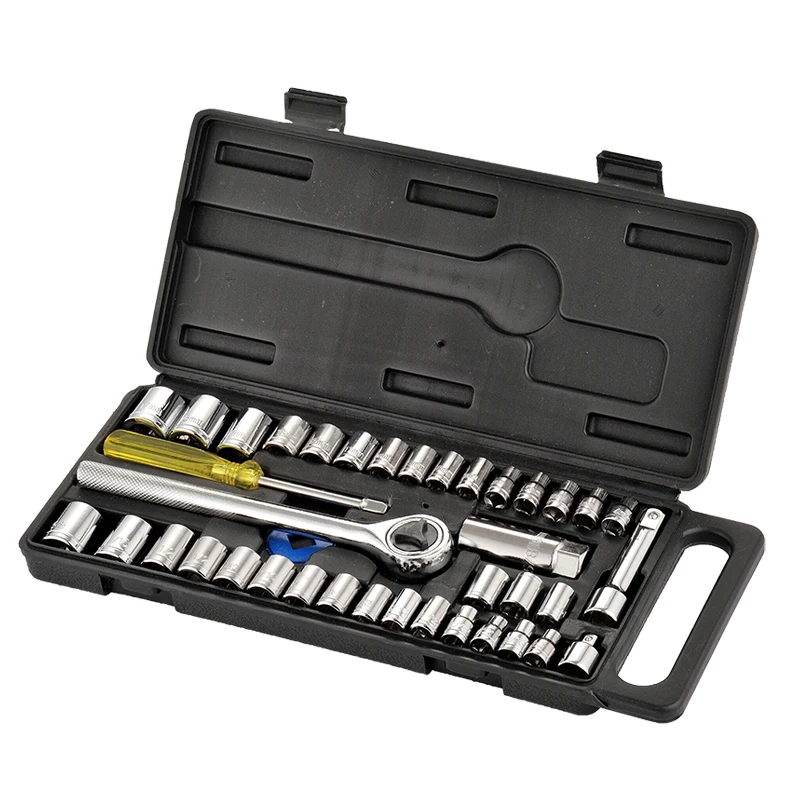 

Набор динамометрических трещоточных ключей и торцевых головок, 3/8 дюйма, 40 шт.