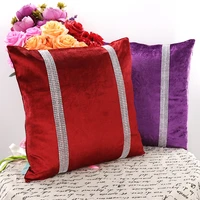 1pcs 4545cm velvet diamond cushion cover pillowcase throw pillow case for birthday wedding festival party supply home textile