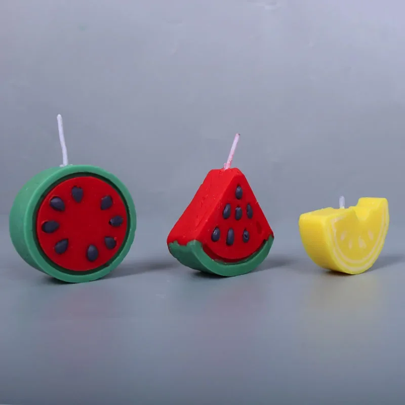 Силиконовая форма для свечей из серии арбуз сделай сам фруктов ручной работы