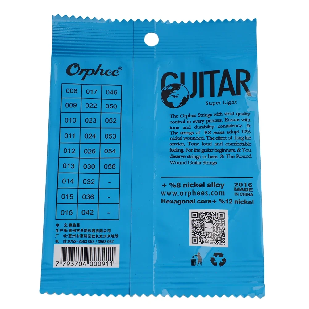 Струна Orphee для электрогитары сменная струна Экстра строка датчик 009 042