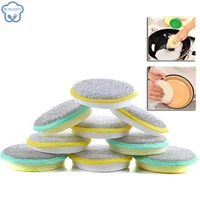 3pcs double sides cleaning sponge pan pot dish clean sponge household cleaning tools dishwashing brushes kitchen items