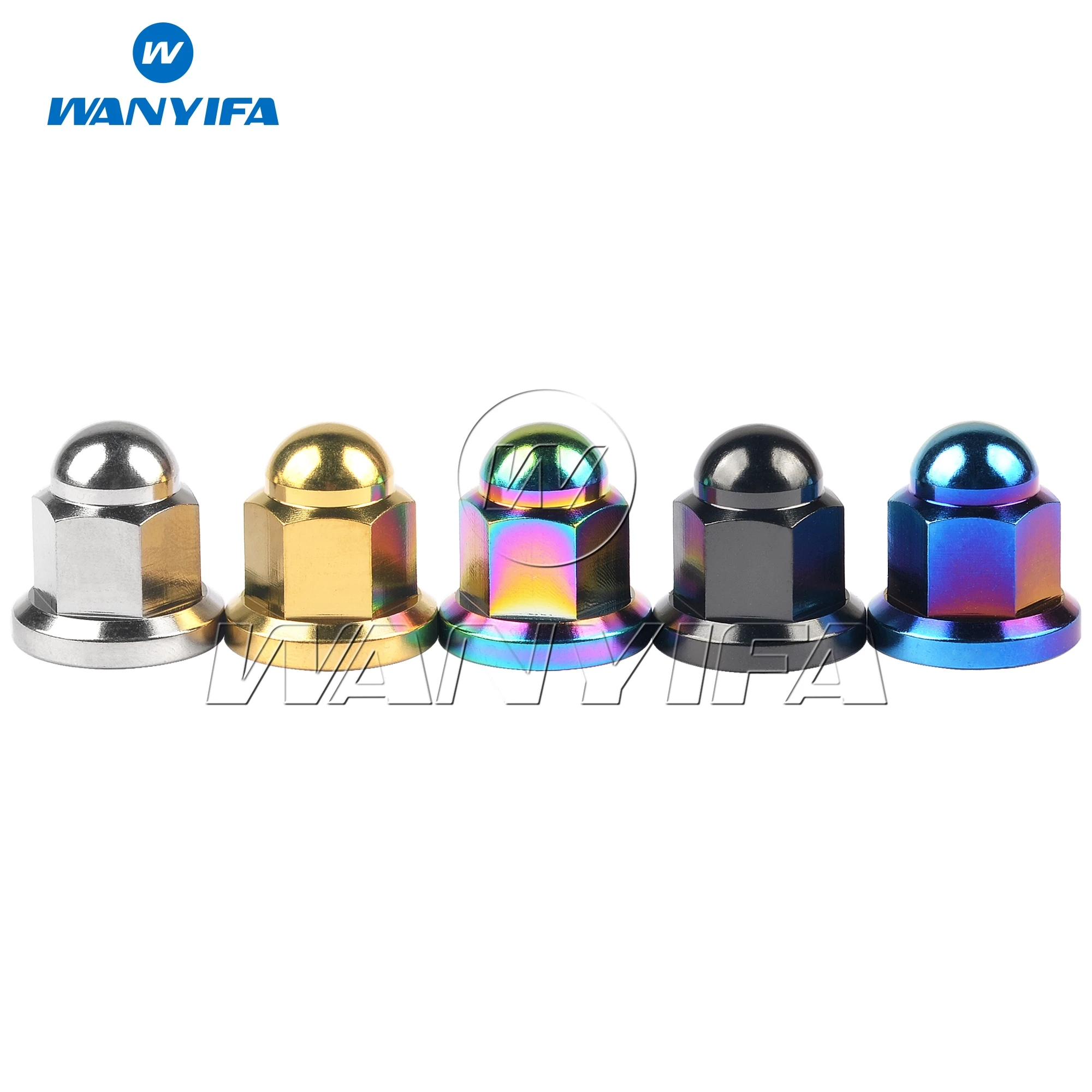 Титановая гайка Wanyifa Ti Nut M8 купольная головка фланцевые стопорные гайки для