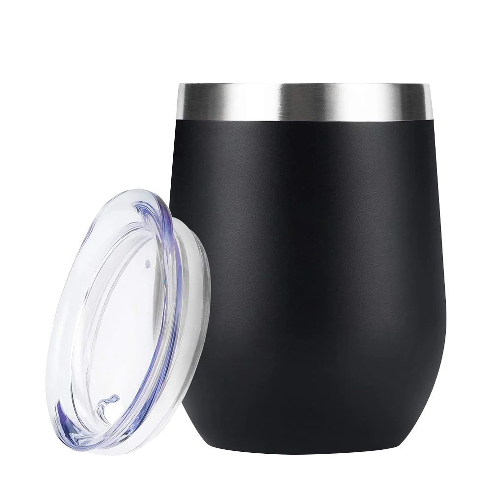 Двухстенная вакуумная Изолированная чашка для вина 304 нержавеющая сталь 12 унций