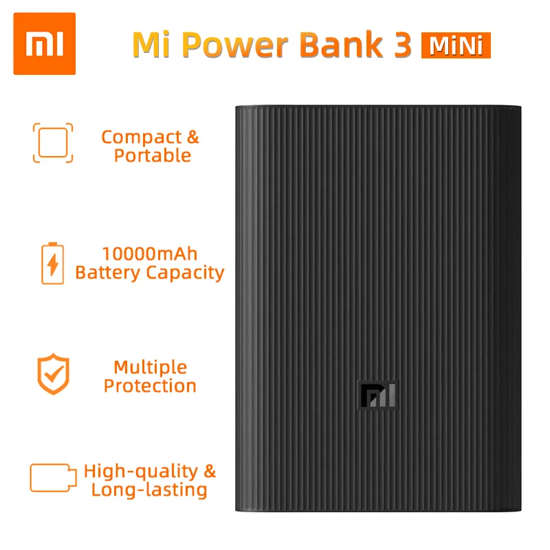 Внешний аккумулятор Xiaomi Power Bank Mini 10000 мАч 22 5 Вт оригинальное портативное зарядное