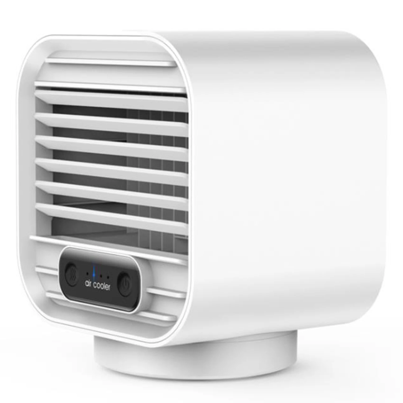 

Mini Water Cooling Fan Portable Air Cooler,Household Desktop Charging Small Fan Humidifying Spray Air Cooler White