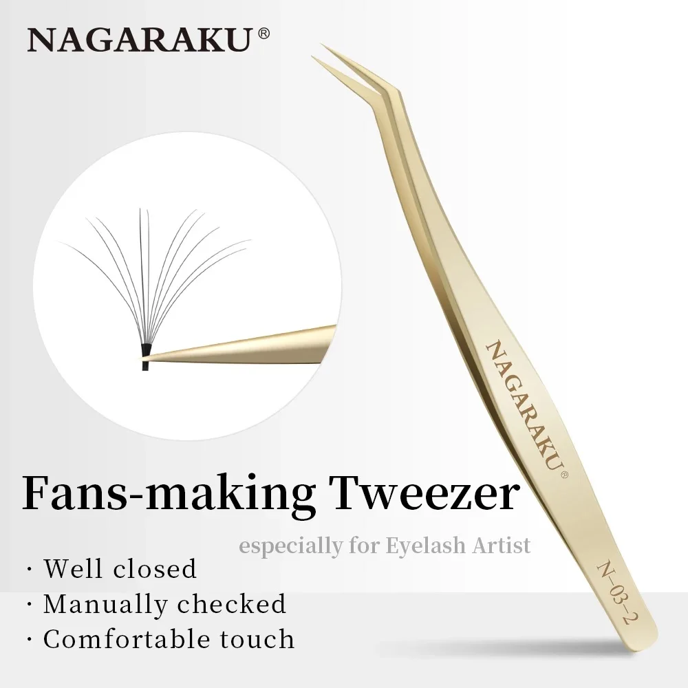 Щипцы для наращивания ресниц NAGARAKU инструменты макияжа нержавеющая сталь