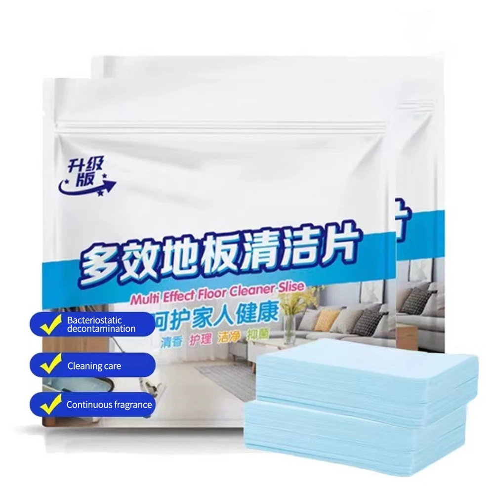 

60/30pcs Floor Cleaner Water Soluble Cleaning Sheet Mopping The Floor Wiping Wooden Floor Tiles Toilet Cleaning Home Hygiene