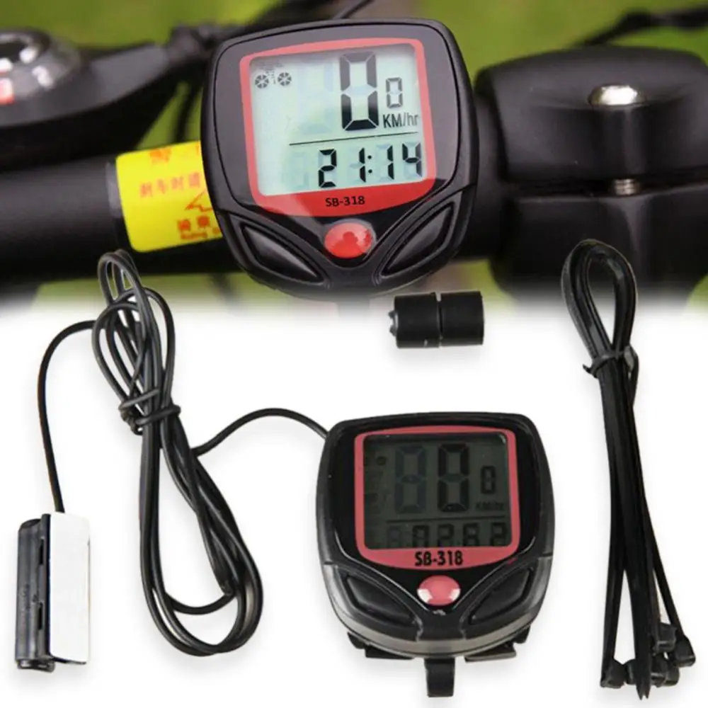 

Bike SpeedometerWaterproof Luminous LCD MTB Mountain Bike Bicycle Computer Cycling Stopwatch Riding Accessories Tool