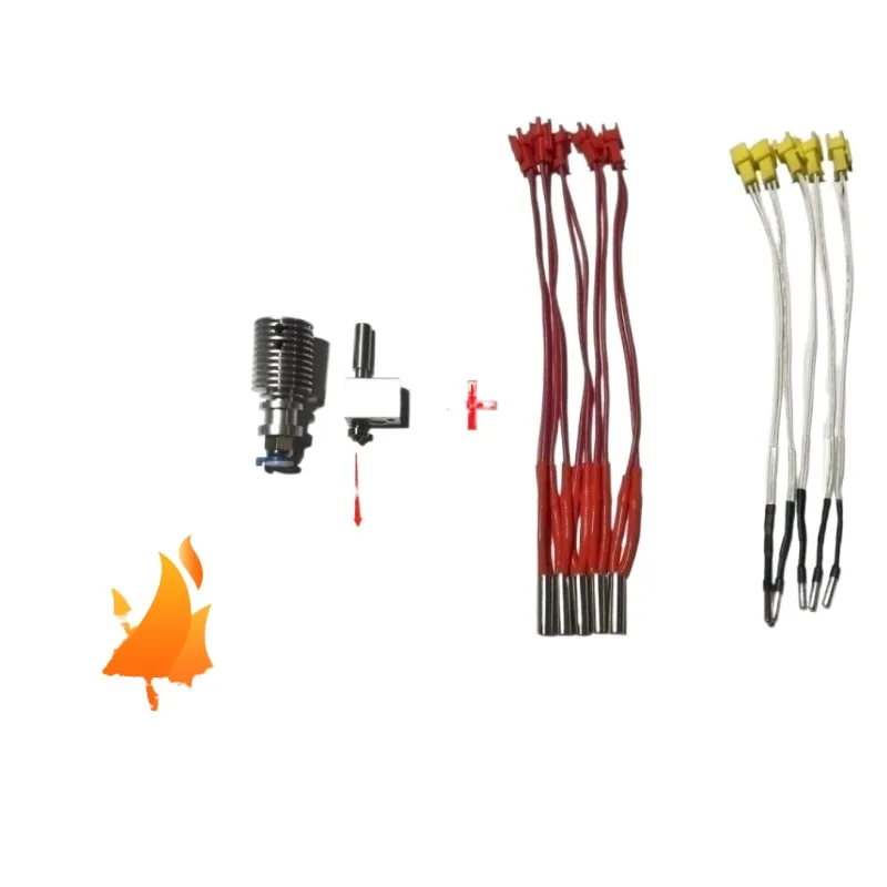 

FLSUN аксессуары для 3D-принтера Q5/SR/QQ-S-PRO набор сопел/нагревательный стержень * 5 термистор * 5 нержавеющая сталь/высококачественная сталь/латун...