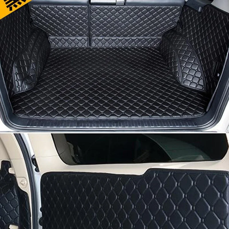 

Custom car trunk cargo liner mats & Rear door mat for Toyota Land Cruiser Prado 150 5 seats -2010 boot carpets styling