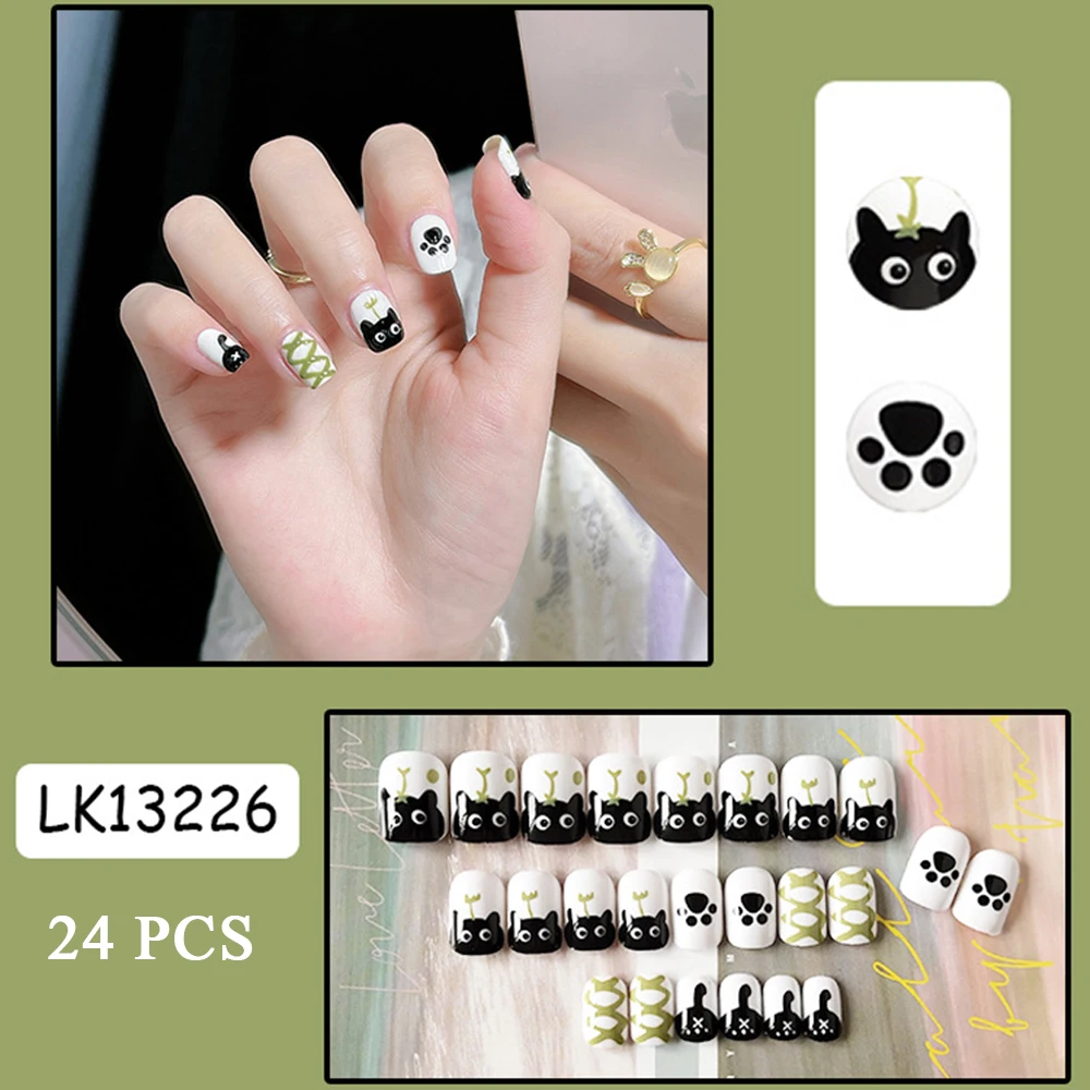 On Nail Elegant Fingernail Sticker Artificial Nails Salon Diy Art