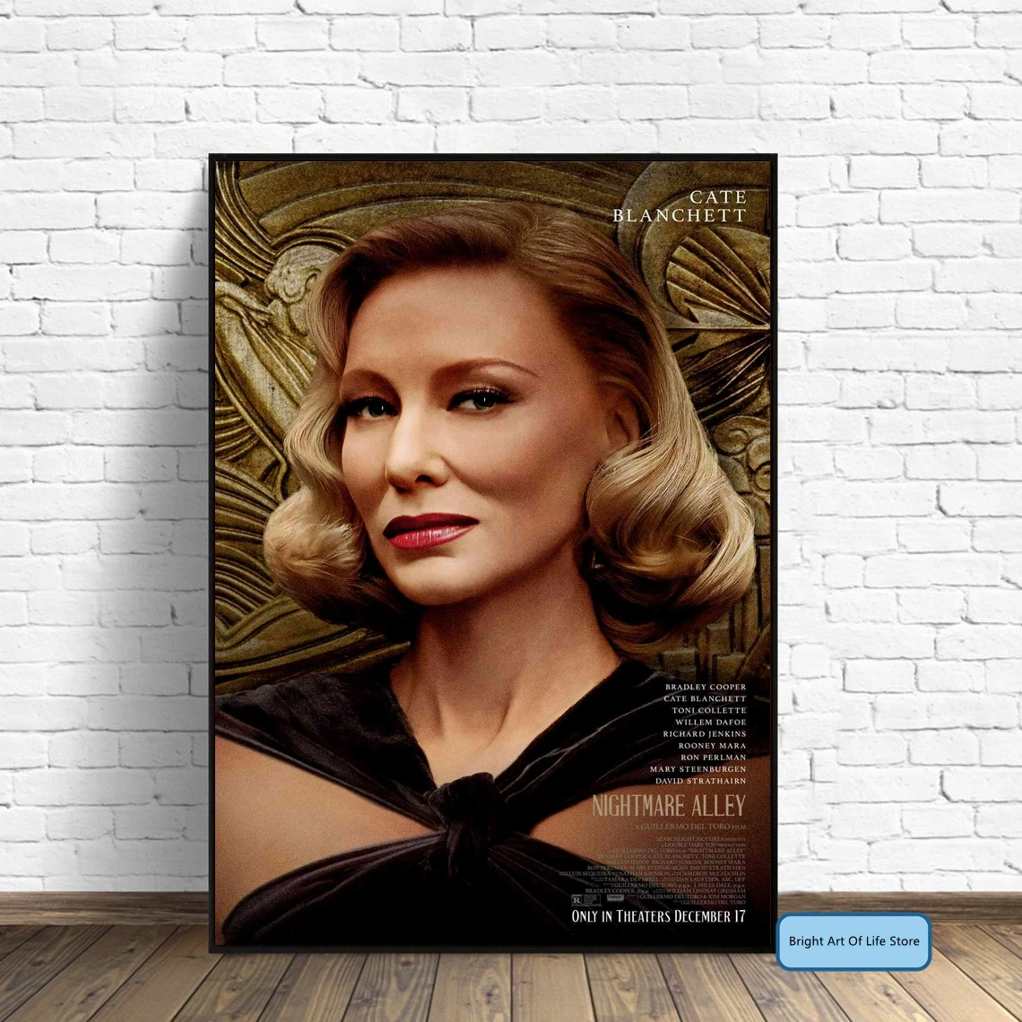 

Nightmare Alley (2021) Movie Poster Star Actor Art Cover Canvas Print Decorative Painting (No Frame)