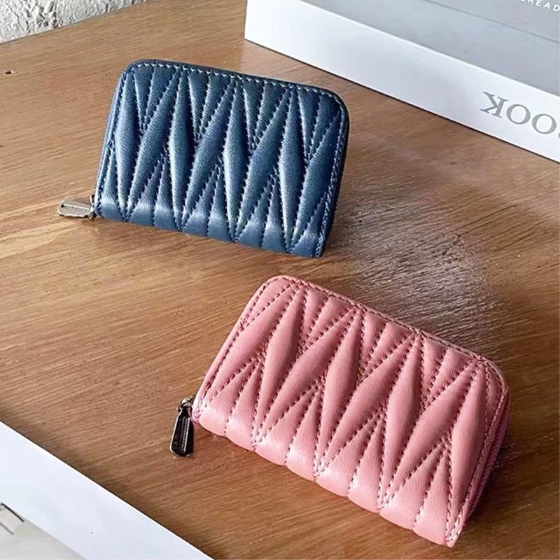 Роскошный брендовый держатель для карт женщин модный короткий кошелек из