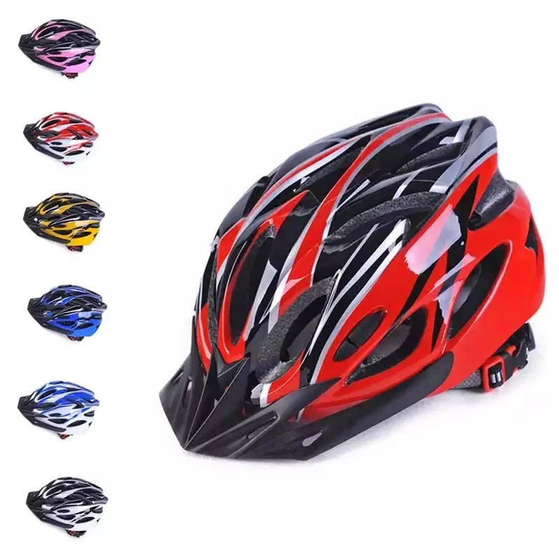 Bike Helmet One-piece Molding Unisex Security Cycling Equipment  Super Light Breathable EPS Foam PC Bicycle Helmet Riding Helmet