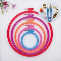 diy stamped embroidery circle tool hoops starter kit frame macrame ring craft dreamcatcher party art craft cross stitch