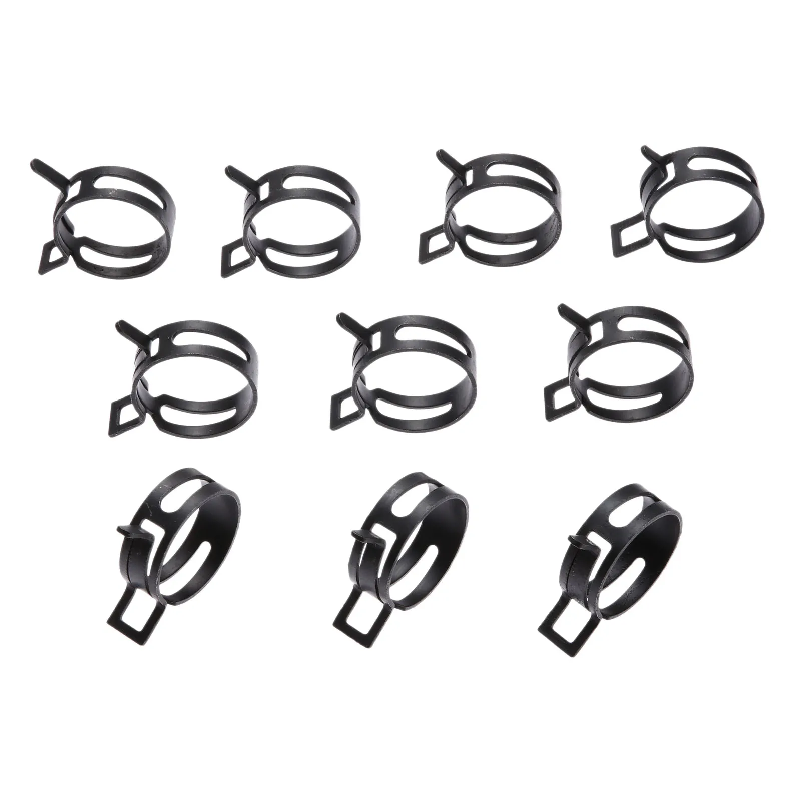 

10Pcs Spring Clips Car Pipe Clips Action Fuel Hose Tube Line Warm Clamps Auto Fastener Clips for Ford Honda Kia 40mm Metal