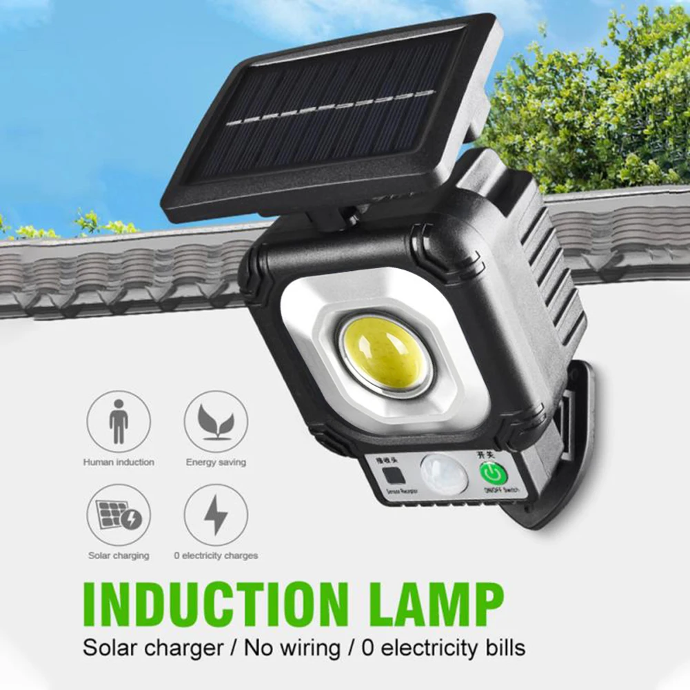 

LED Wall Lamp 3 Modes Solar Wall Lights IP65 Waterproof 1000lm PIR Motion Sensor Human Body Induction for Garden Patio Path Yard