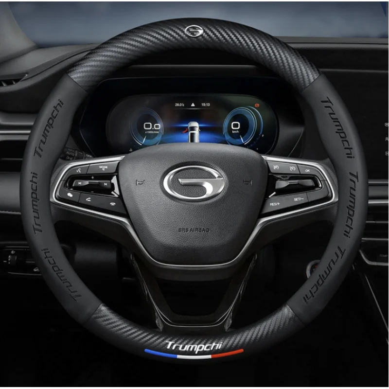 

NEW item Car Steering Wheel Cover For GAC Trumpchi GS7 GS8 GS5 GS8 GS3 GA6 GA4 GA3 GA8 GA5 GM8 Leather Absorb Sweat Accessories
